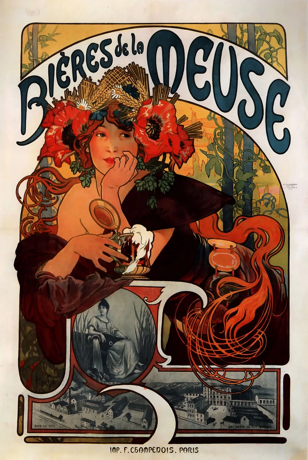 Alfons Mucha - Bières de la Meuse, 1897